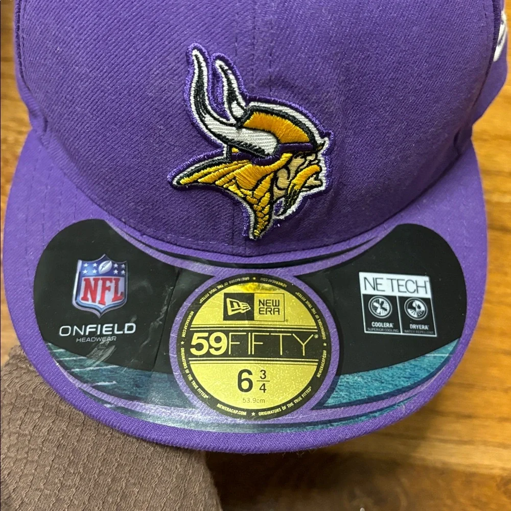 Men's Minnesota Vikings New Era Purple Omaha 59FIFTY Fitted Hat 53.9cm